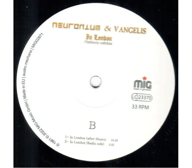 Виниловая пластинка Neuronium and Vangelis – In London Platinum Edition, Kinodrive.kz — фото 2