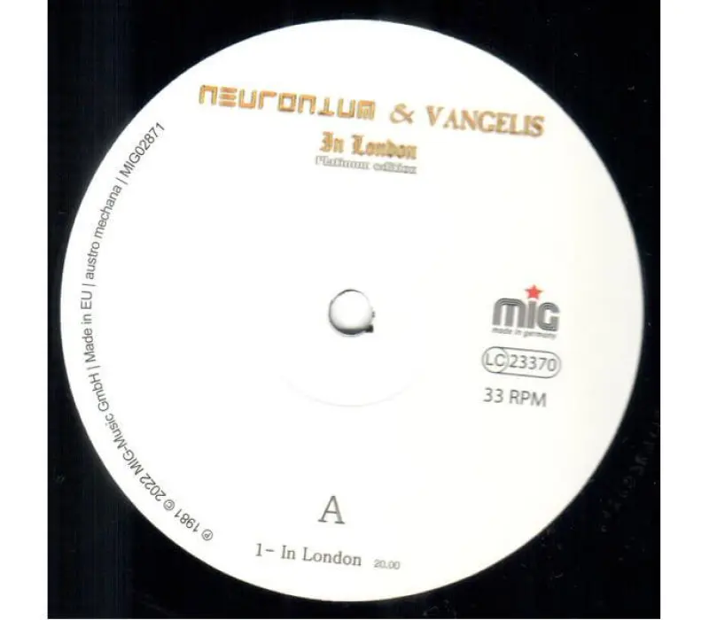 Виниловая пластинка Neuronium and Vangelis – In London Platinum Edition, Kinodrive.kz — фото 4