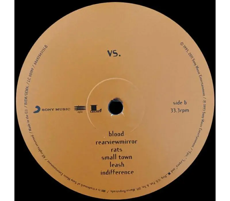 Виниловая пластинка Pearl Jam – Vs., Kinodrive.kz — фото 4