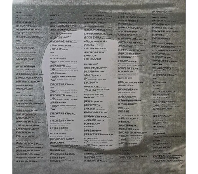 Виниловая пластинка Rage Against The Machine – Rage Against The Machine, Kinodrive.kz — фото 4