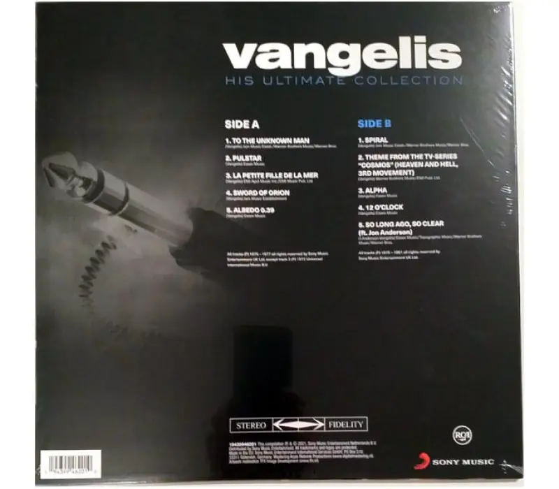 Виниловая пластинка Vangelis – His Ultimate Collection, Kinodrive.kz — фото 4