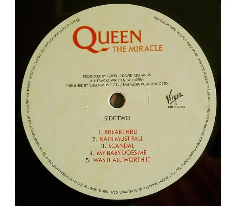 Виниловая пластинка Queen – The Miracle, Kinodrive.kz — фото 4