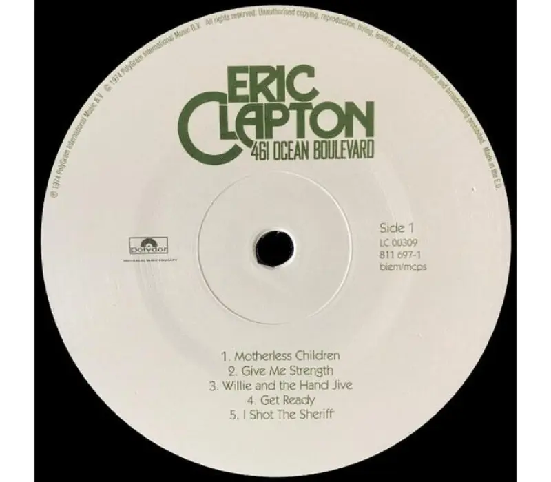 Виниловая пластинка Eric Clapton – 461 Ocean Boulevard, Kinodrive.kz — фото 3