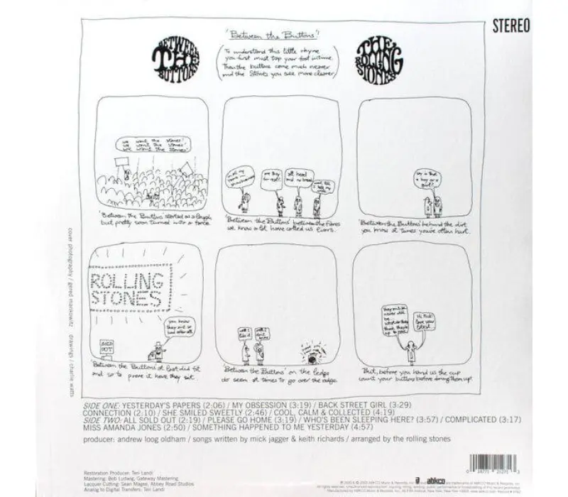Виниловая пластинка The Rolling Stones – Between The Buttons (UK), Kinodrive.kz — фото 2