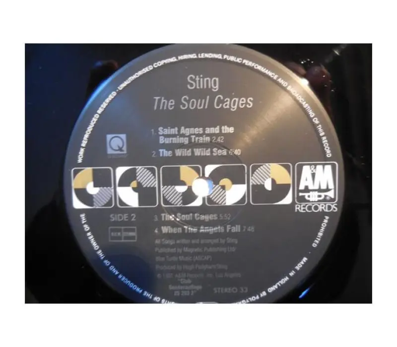 Виниловая пластинка Sting – The Soul Cages, Kinodrive.kz — фото 5