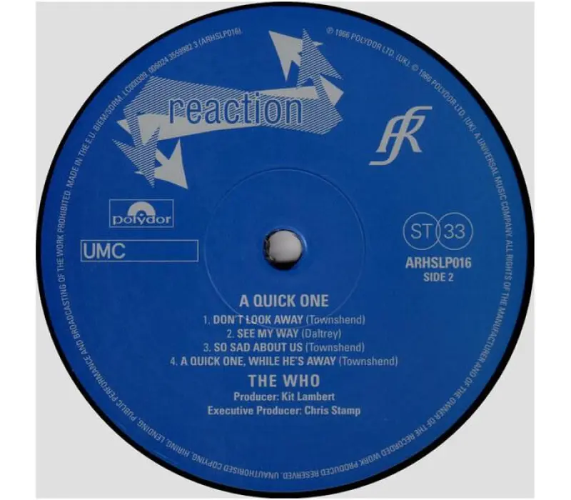 Виниловая пластинка The Who – A Quick One, Kinodrive.kz — фото 3