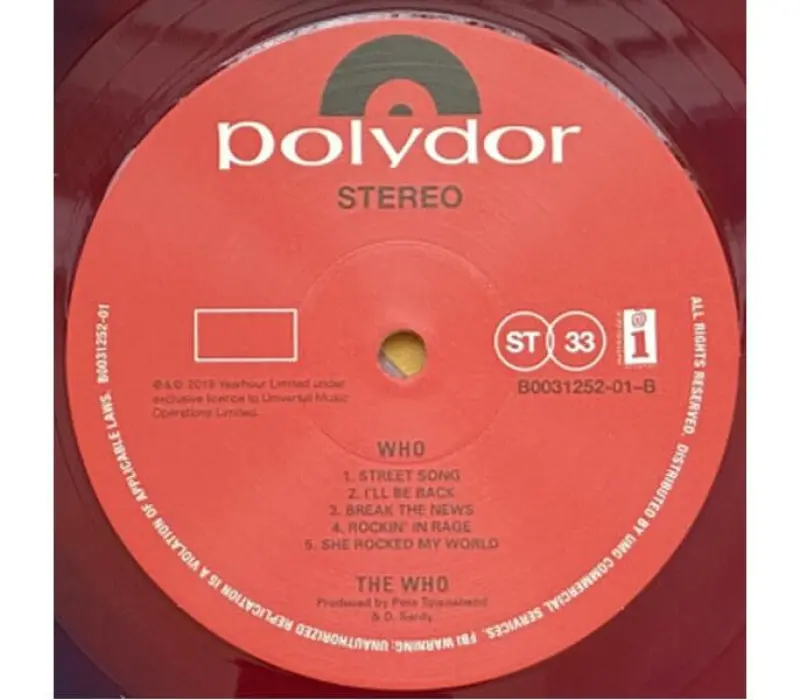 Виниловая пластинка The Who –  Who, Kinodrive.kz — фото 2
