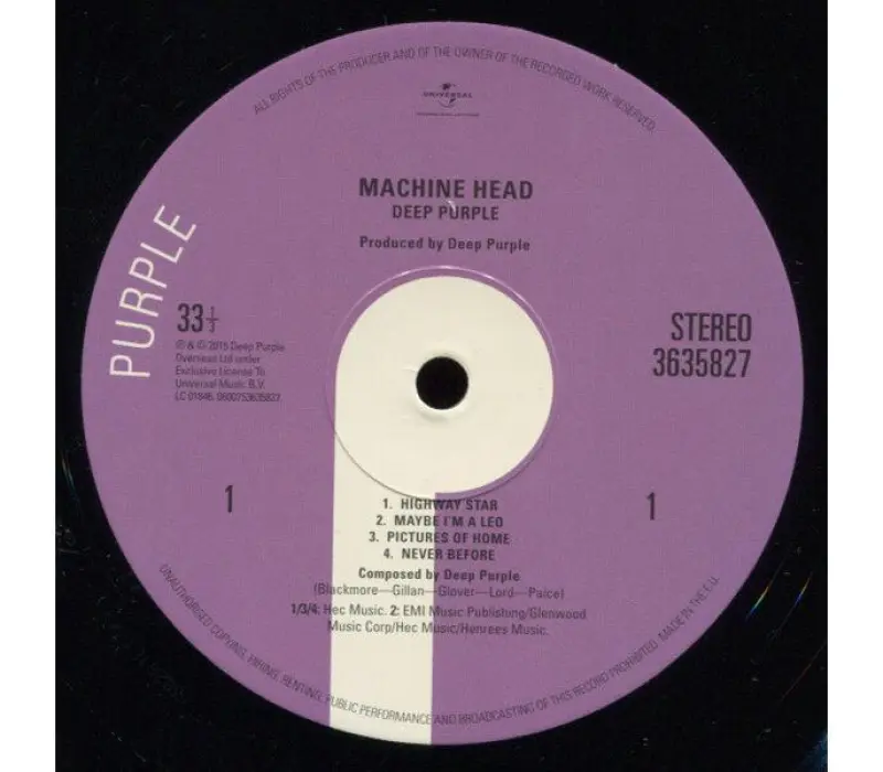 Виниловая пластинка Deep Purple – Machine Head, Kinodrive.kz — фото 4