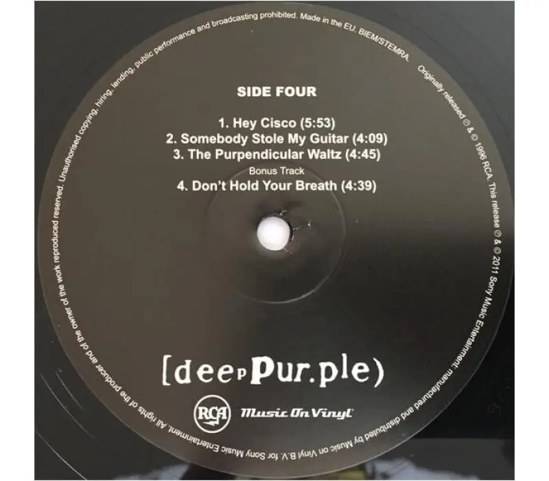 Виниловая пластинка Deep Purple – Purpendicular, Kinodrive.kz — фото 4