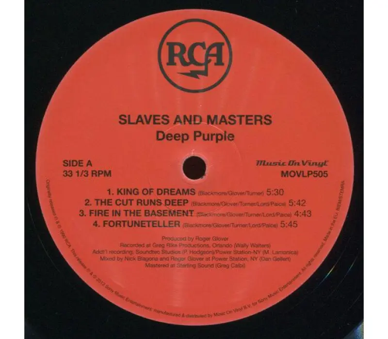 Виниловая пластинка Deep Purple – Slaves And Masters, Kinodrive.kz — фото 7