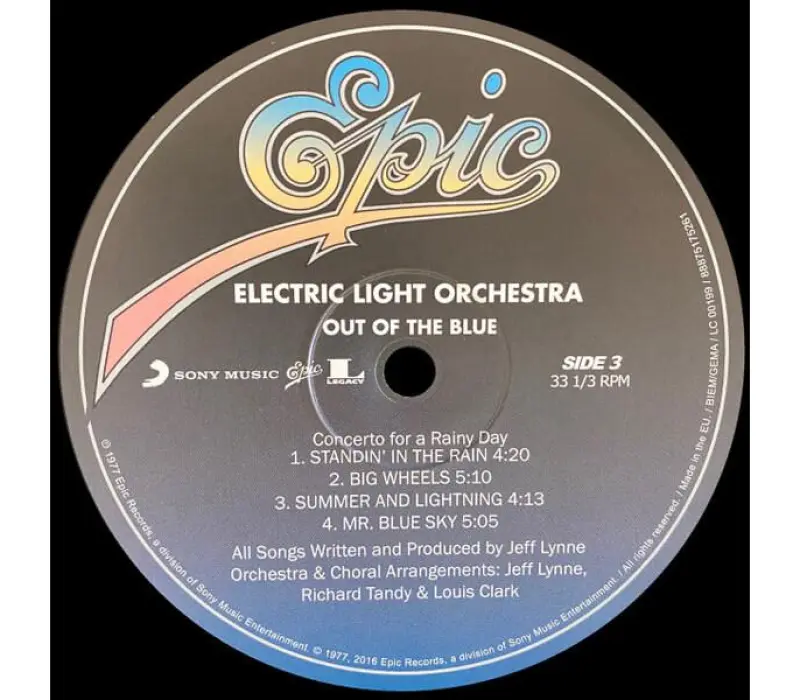 Виниловая пластинка Electric Light Orchestra – Out Of The Blue, Kinodrive.kz — фото 8