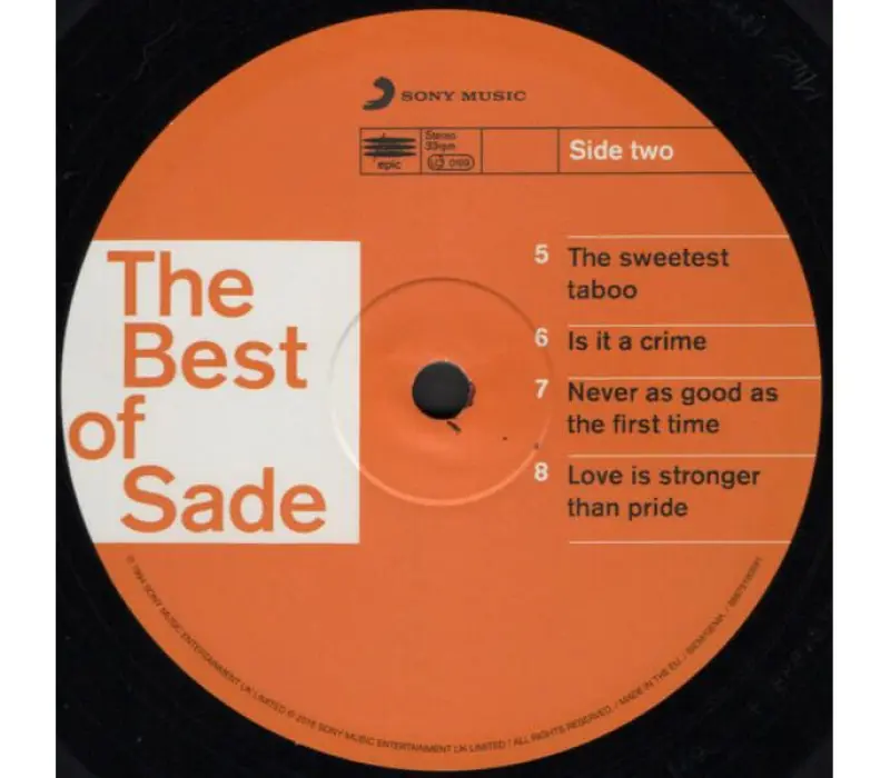 Виниловая пластинка Sade – The Best Of Sade, Kinodrive.kz — фото 6