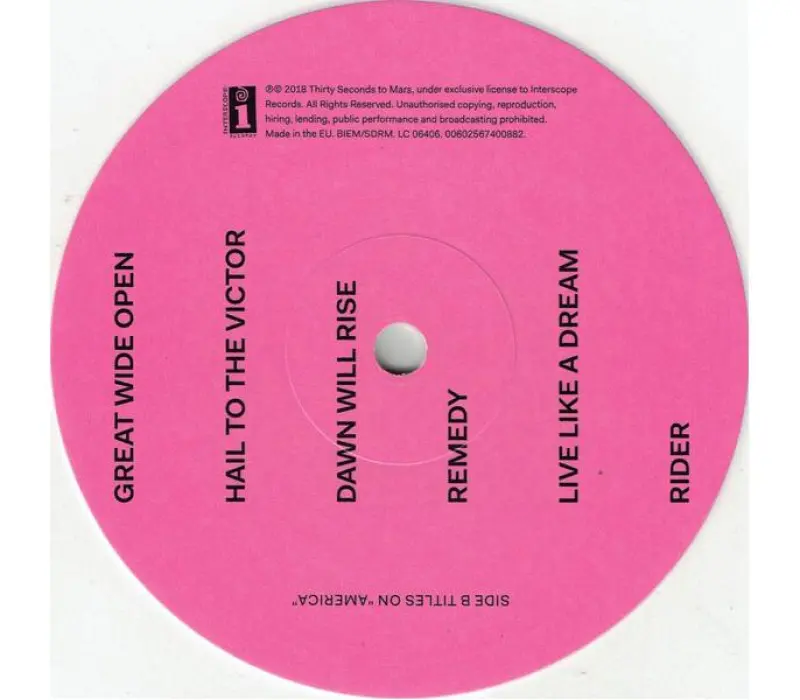 Виниловая пластинка Thirty Seconds To Mars – America, Kinodrive.kz — фото 4