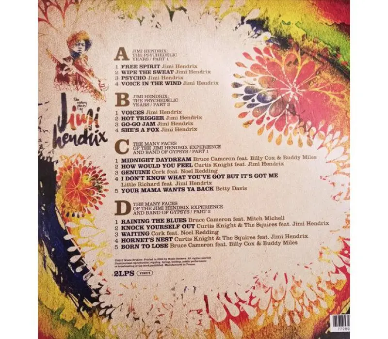 Виниловая пластинка Jimi Hendrix and Various Artists– The Many Faces Of Jimi Hendrix, Kinodrive.kz — фото 2