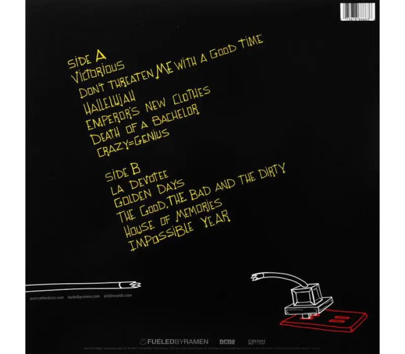 Виниловая пластинка Panic! At The Disco – Death Of A Bachelor, Kinodrive.kz — фото 7