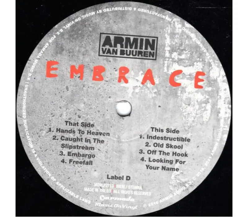 Виниловая пластинка Armin van Buuren – Embrace, Kinodrive.kz — фото 8