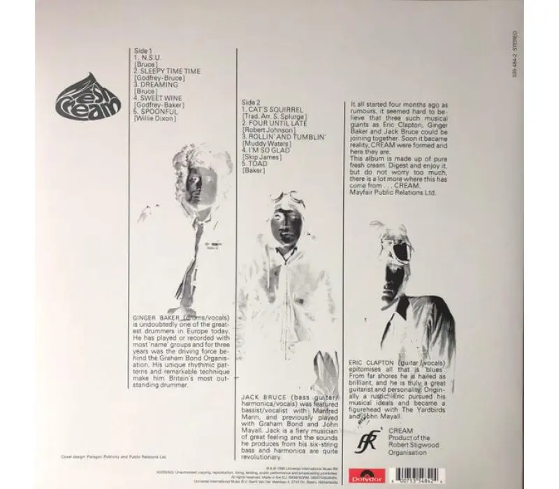 Виниловая пластинка Cream – Fresh Cream, Kinodrive.kz — фото 2