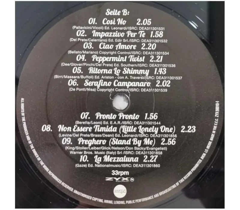 Виниловая пластинка Adriano Celentano – Golden Hits, Kinodrive.kz — фото 2