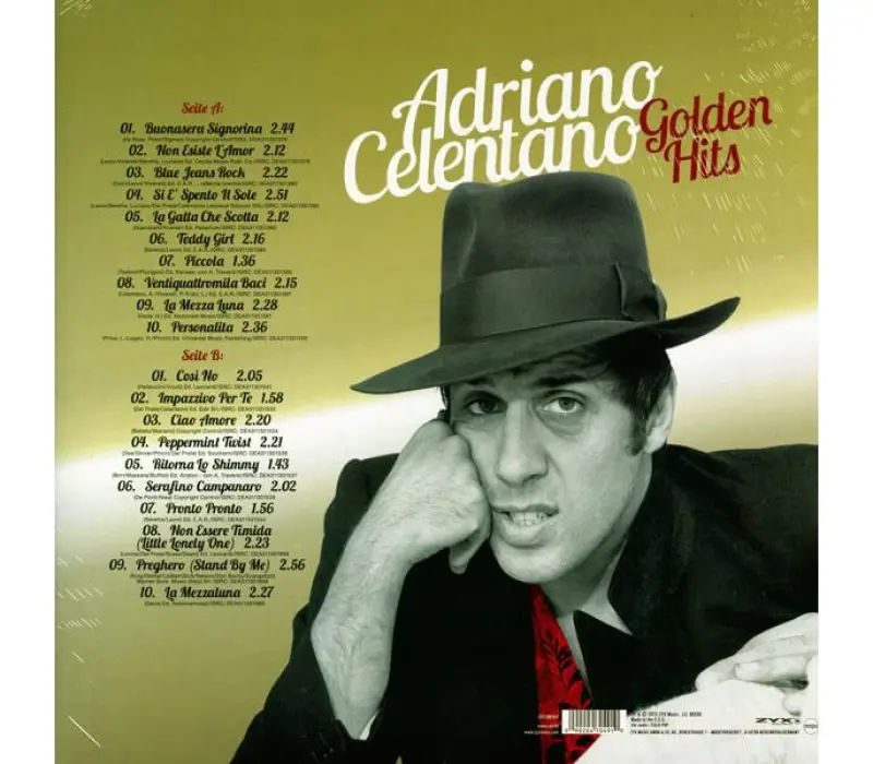 Виниловая пластинка Adriano Celentano – Golden Hits, Kinodrive.kz — фото 5