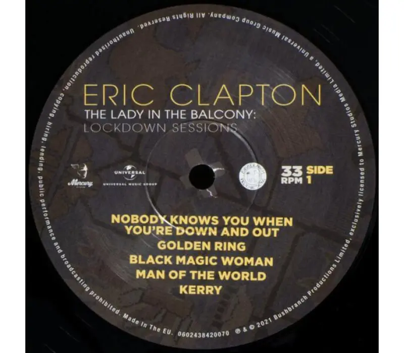 Виниловая пластинка Eric Clapton – The Lady In The Balcony: Lockdown Sessions, Kinodrive.kz — фото 12