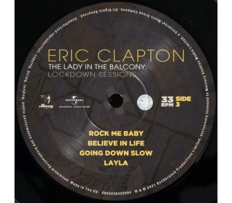 Виниловая пластинка Eric Clapton – The Lady In The Balcony: Lockdown Sessions, Kinodrive.kz — фото 3
