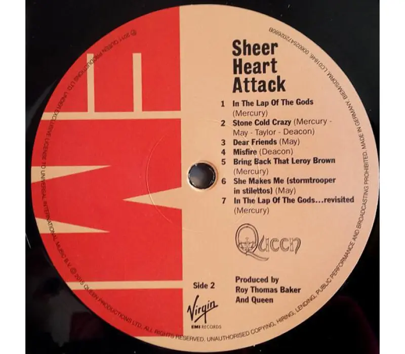 Виниловая пластинка Queen – Sheer Heart Attack, Kinodrive.kz — фото 4