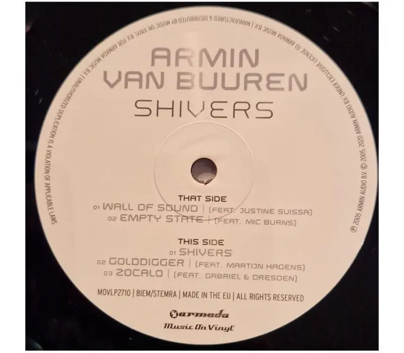 Виниловая пластинка Armin van Buuren – Shivers, Kinodrive.kz — фото 7