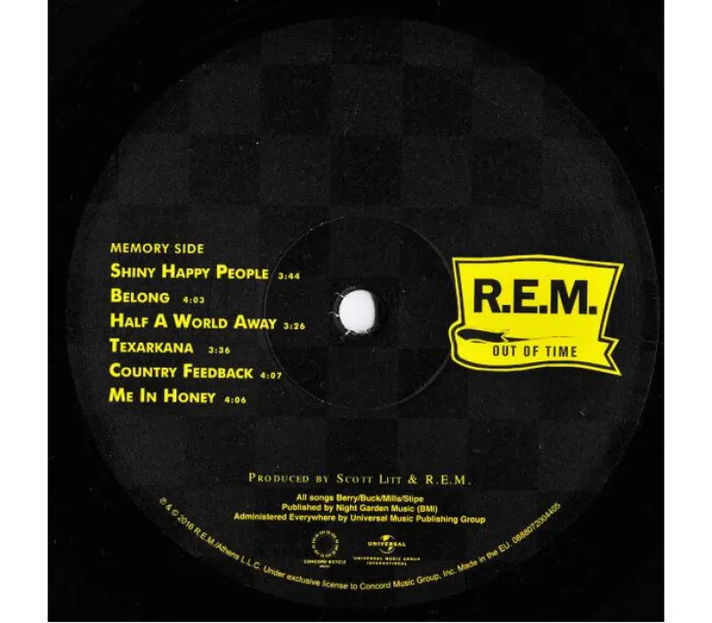 Виниловая пластинка R.E.M. – Out Of Time, Kinodrive.kz — фото 5
