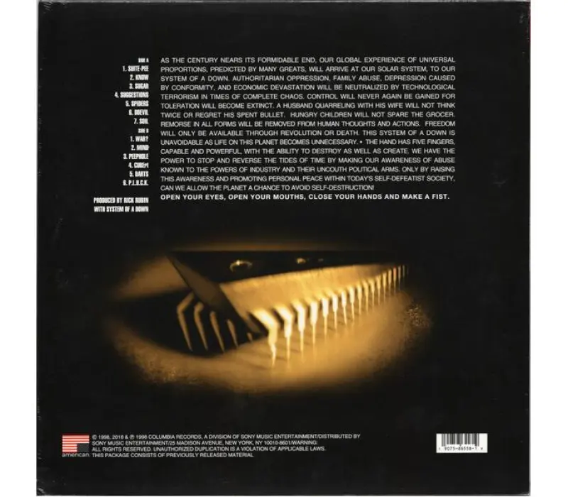 Виниловая пластинка System Of A Down – System Of A Down, Kinodrive.kz — фото 2