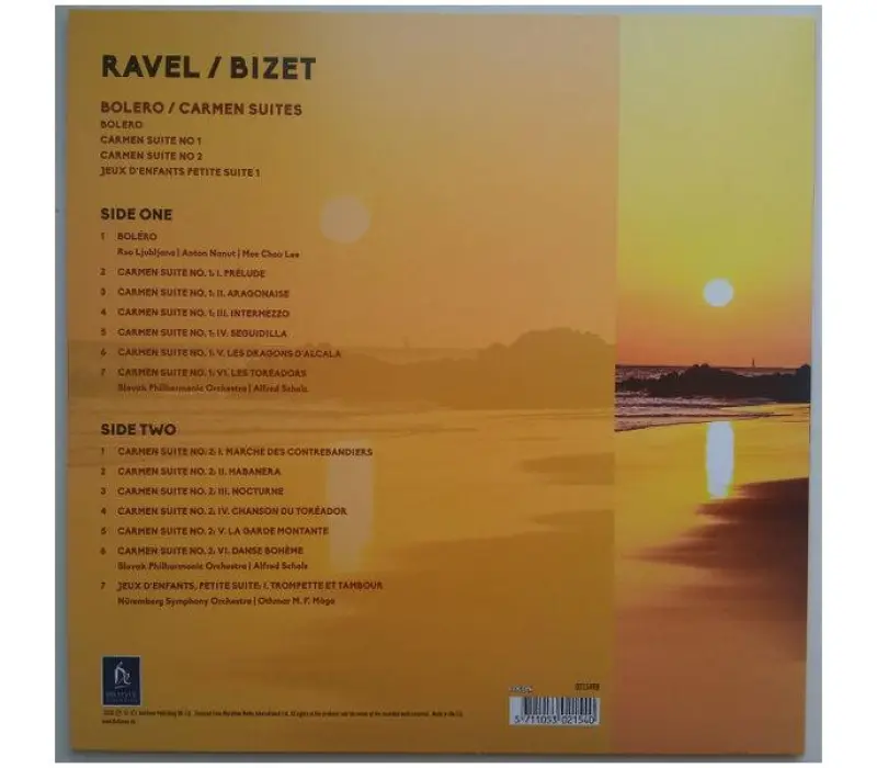 Виниловая пластинка Maurice Ravel, Georges Bizet – Bolero / Carmen Suites, Kinodrive.kz — фото 2