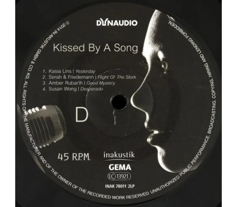Виниловая пластинка Inakustik - Dynaudio - Kissed By A Song, Kinodrive.kz — фото 8