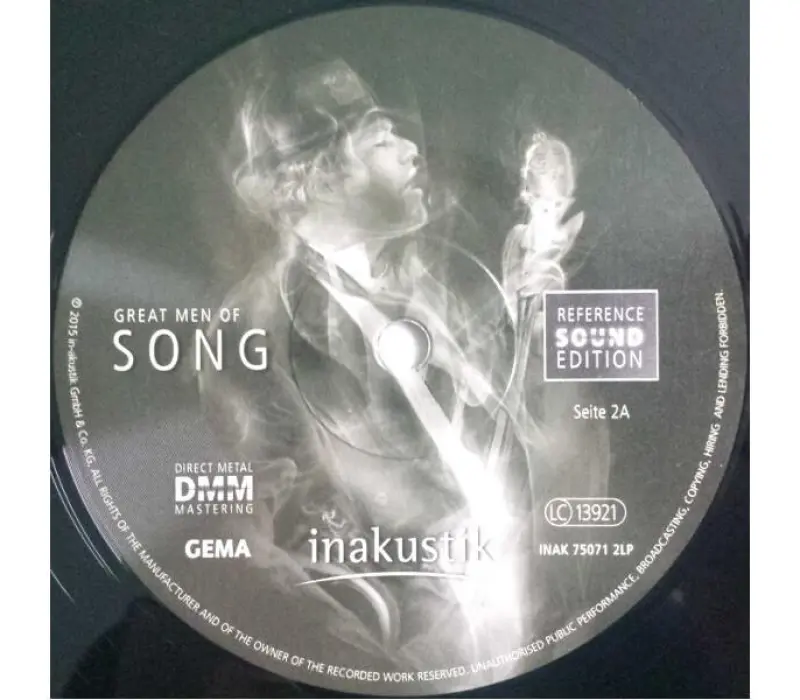 Виниловая пластинка Inakustik - Great Men Of Song, Kinodrive.kz — фото 3