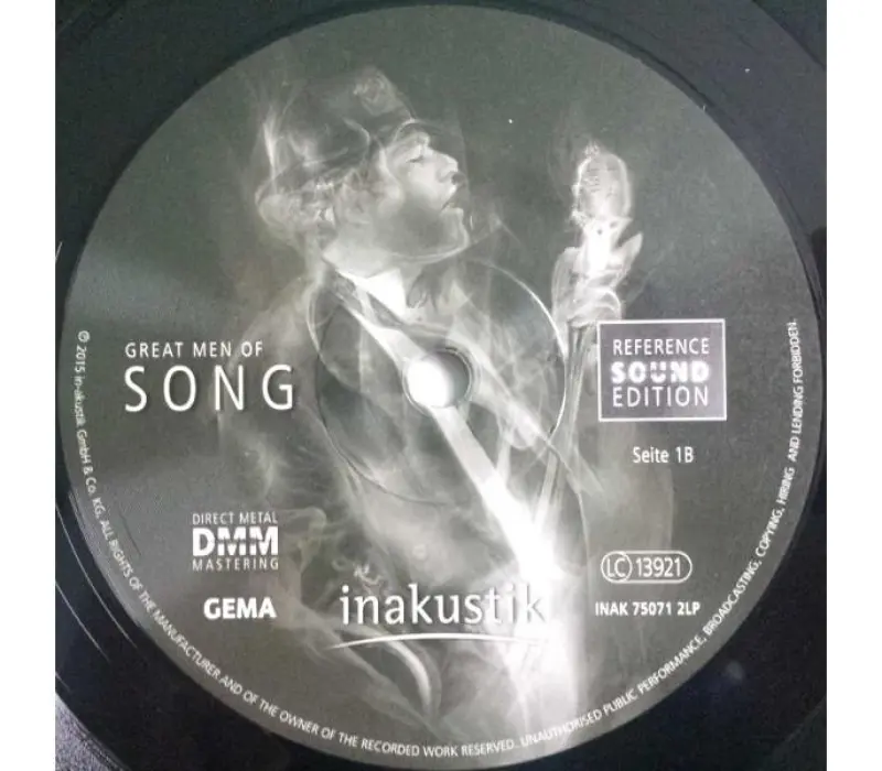 Виниловая пластинка Inakustik - Great Men Of Song, Kinodrive.kz — фото 4