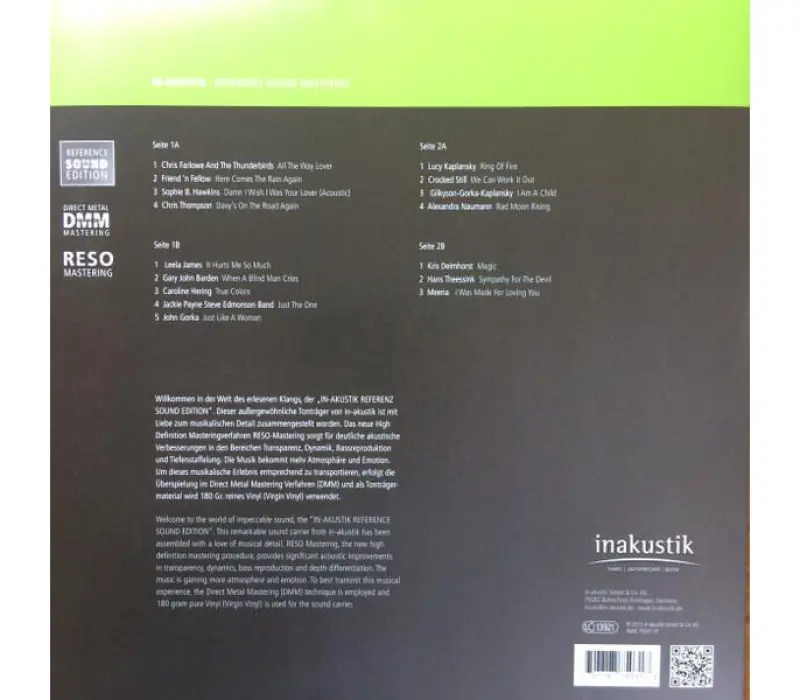 Виниловая пластинка Inakustik - Great Cover Versions, Kinodrive.kz — фото 5