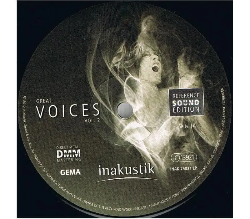 Виниловая пластинка Inakustik - Great Voices,Vol.2, Kinodrive.kz — фото 2