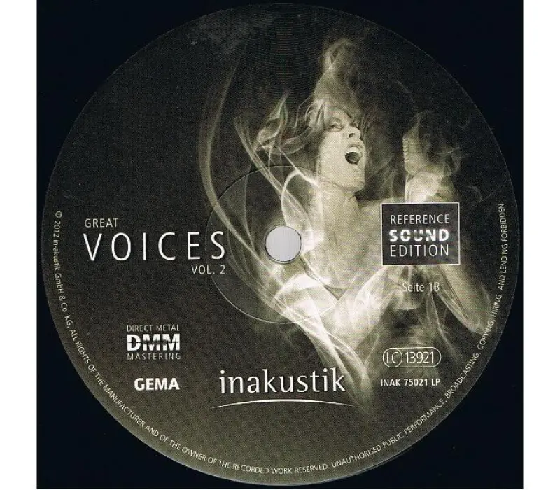 Виниловая пластинка Inakustik - Great Voices,Vol.2, Kinodrive.kz — фото 3