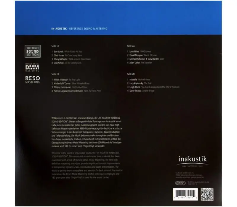 Виниловая пластинка Inakustik - Great Voices,Vol.1, Kinodrive.kz — фото 4