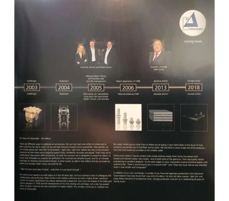 Виниловая пластинка Inakustik -  Various Artists - Clearaudio - 40 Years Excellence Edition, Kinodrive.kz — фото 7