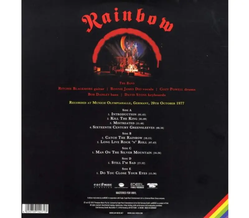 Виниловая пластинка Rainbow – Live In Munich 1977, Kinodrive.kz — фото 2