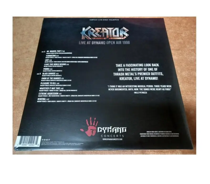 Виниловая пластинка Kreator – Live At Dynamo Open Air 1998 Coloured, Kinodrive.kz — фото 2