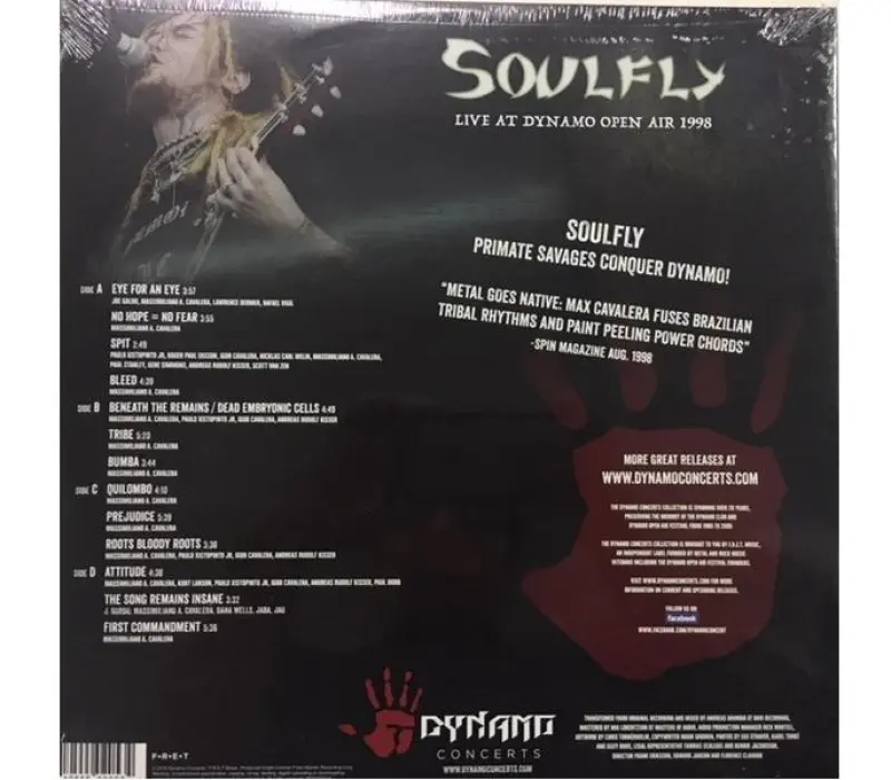 Виниловая пластинка Soulfly – Live At Dynamo Open Air 1998, Kinodrive.kz — фото 2