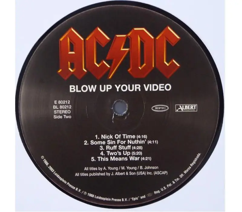 Виниловая пластинка AC/DC – Blow Up Your Video, Kinodrive.kz — фото 4
