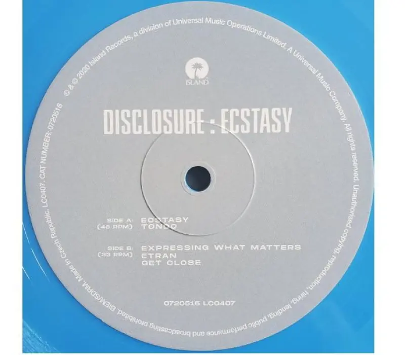 Виниловая пластинка Disclosure – Ecstasy, Kinodrive.kz — фото 3