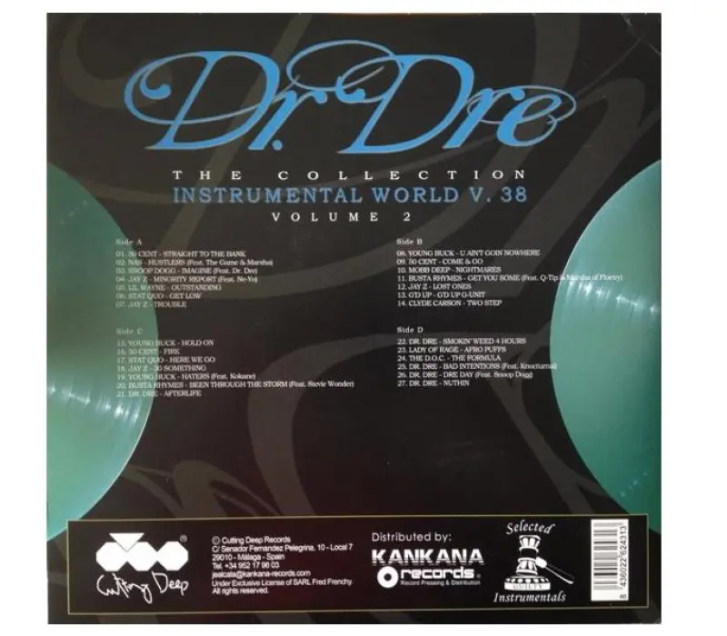 Виниловая пластинка Dr. Dre – Instrumental World V.38, Kinodrive.kz — фото 4