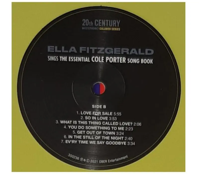 Виниловая пластинка Ella Fitzgerald – Sings The Essential Cole Porter Song Book, Kinodrive.kz — фото 4