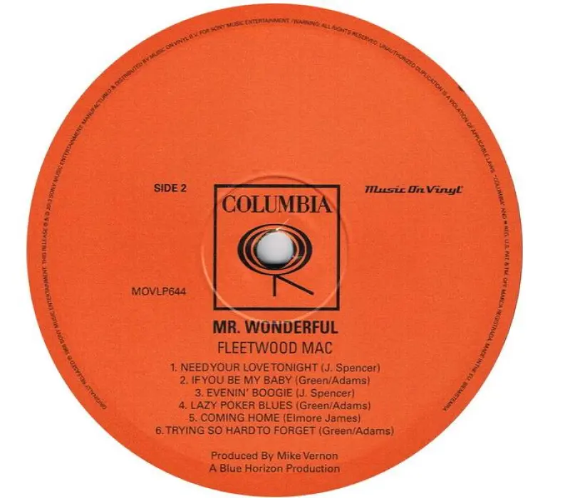 Виниловая пластинка Fleetwood Mac – Mr. Wonderful, Kinodrive.kz — фото 4