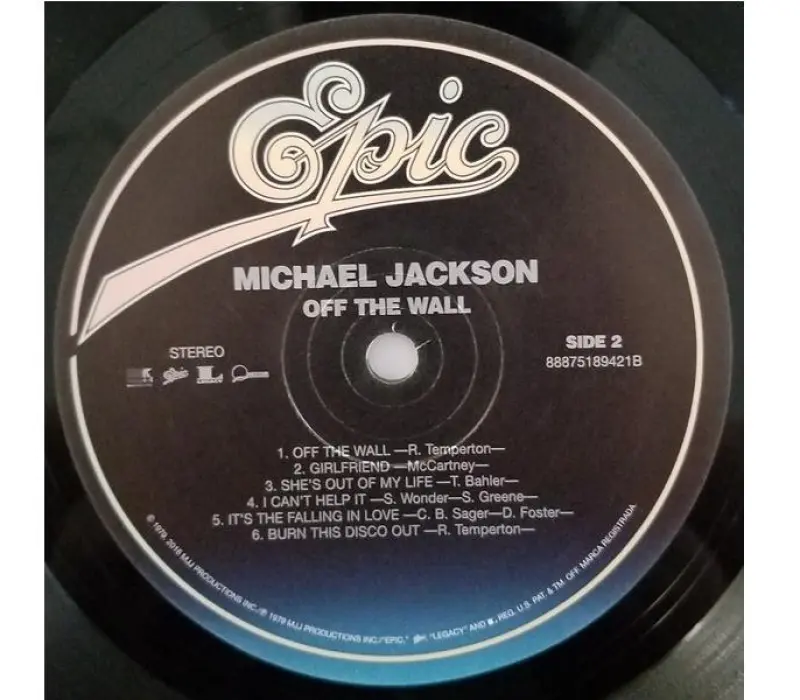 Виниловая пластинка Michael Jackson – Off The Wall, Kinodrive.kz — фото 4