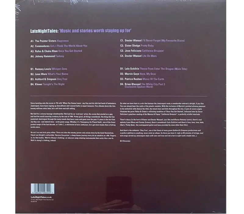 Виниловая пластинка Jamiroquai – LateNightTales, Kinodrive.kz — фото 2