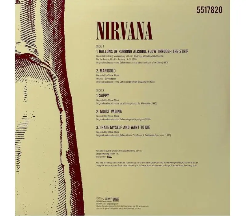 Виниловая пластинка Nirvana – In Utero, Kinodrive.kz — фото 2