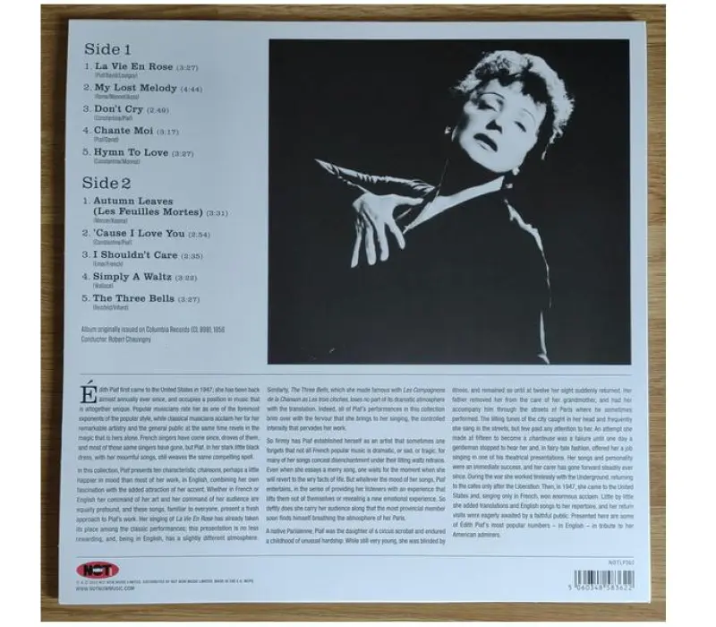 Виниловая пластинка Edith Piaf – La Vie En Rose / Édith Piaf Sings In English, Kinodrive.kz — фото 2